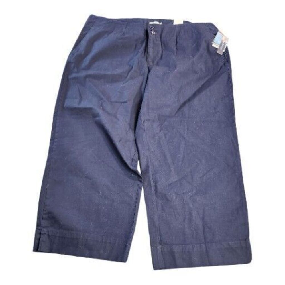 Y2K NWT IZOD Straight Leg Pant Women's Size 20W Navy '06 Charleston 1 Inseam 23"